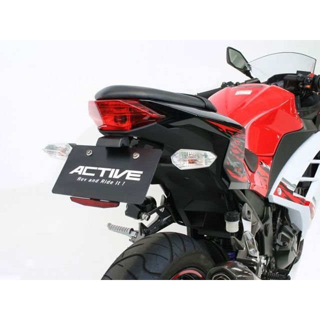 ACTIVE フェンダーレスキット（ブラック）LEDナンバー灯付き 1157079 アクティブ フェンダー NINJA250 Z250｜パークアップ 店