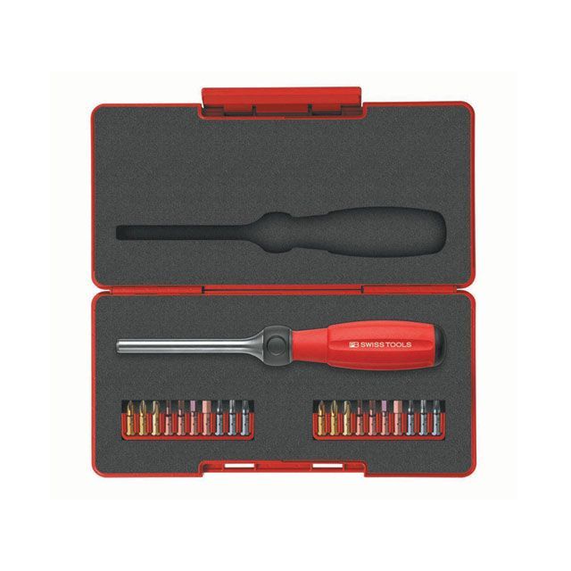 PBSWISSTOOLS 8510R-100SET ツイはやりっ子 ラチェットドライバーセット ・8510.R-100SET 製造業者店卸し資産あり PBスイスツールズ 御手々手道具