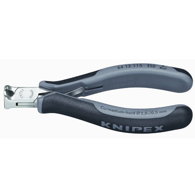 KNIPEX 6412-115ESD エレクトロニクスエンドカッティングニッパー ・6412-115ESD クニペックス ハンドツール