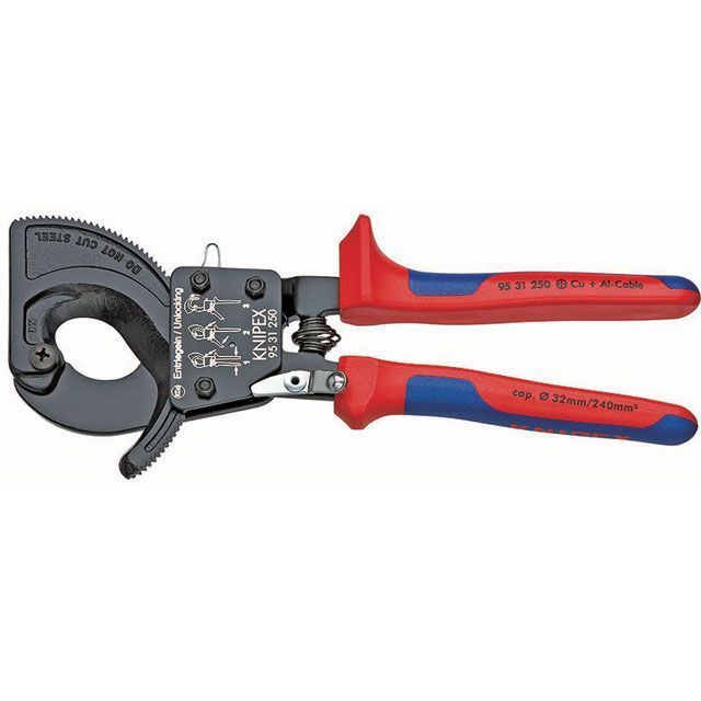 KNIPEX 9531-250 ケーブルカッター（ラチェット式） ・9531-250 メーカー在庫あり クニペックス ハンドツール