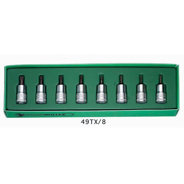 STAHLWILLE 49TX/8（3/8SQ） ヘクスローブソケットセット 8個組 49TX/8 スタビレー ハンドツール
