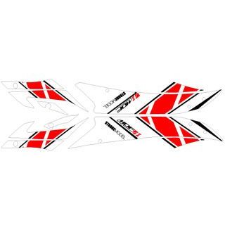 【メーカー直送】MDF YZF-R6（06-07） グラフィックキット ストロボモデル レッドタイプ タイプ フロントサイドセット M07R6-D-RD-FS エムディーエフ ドレスアップ・カバー YZF-R6