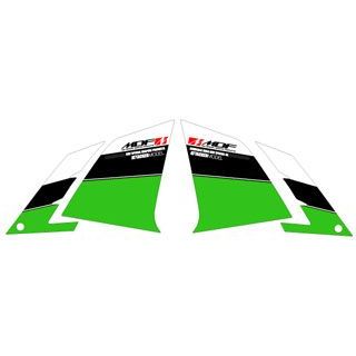 【メーカー直送】MDF Ninja250（13-17） グラフィックキット アタッカーモデル グリーンタイプ タイプ フロントサイドセット M13NIN25-A-GR-FS エムディーエフ ドレスアップ・カバー Ninja250
