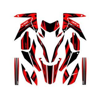 【メーカー直送】MDF CRF250L（12-16） グラフィックキット ファイアーモデル レッドタイプ タイプ コンプリートセット MCRF-B-RD-ALL エムディーエフ ドレスアップ・カバー CRF250L