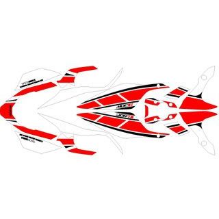 【メーカー直送】MDF MT-07(14-17) グラフィックキット ストロボモデル 車体色レッド、レッド推奨タイプ タイプ コンプリートセット MMT07-D-SRD-ALL エムディーエフ ドレスアップ・カバー MT-07|パークアップ 店