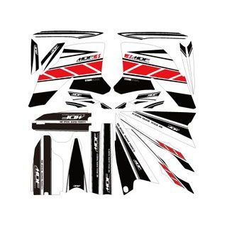 【メーカー直送】MDF WR250X（08-） グラフィックキット ストロボモデル レッドタイプ タイプ コンプリートセット MWRX-D-RD-ALL エムディーエフ ドレスアップ・カバー WR250X