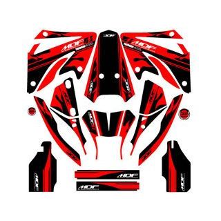 【メーカー直送】MDF XR250（06-） グラフィックキット ファイアーモデル レッドタイプ タイプ コンプリートセット MXROF06-B-RD-ALL エムディーエフ ドレスアップ・カバー XR250