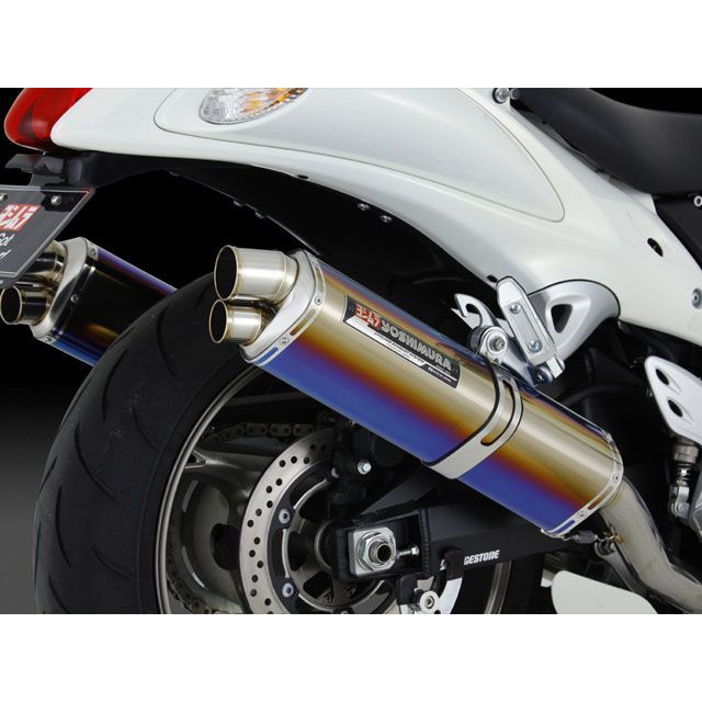 YOSHIMURA Slip-On Tri-Ovalサイクロン 2END EXPORT SPEC サイレンサー STB（チタンブルーカバー） 110-509-5H80B メーカー在庫あり ヨシムラ マフラー本体｜パークアップ 店 107,481円