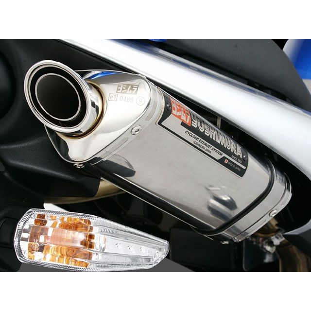 YOSHIMURA Slip-On Tri-Ovalサイクロン EXPORT SPEC サイレンサー SS（ステンレスカバー） 110-156-5450 メーカー在庫あり ヨシムラ マフラー本体 GSR400｜パークアップ 店