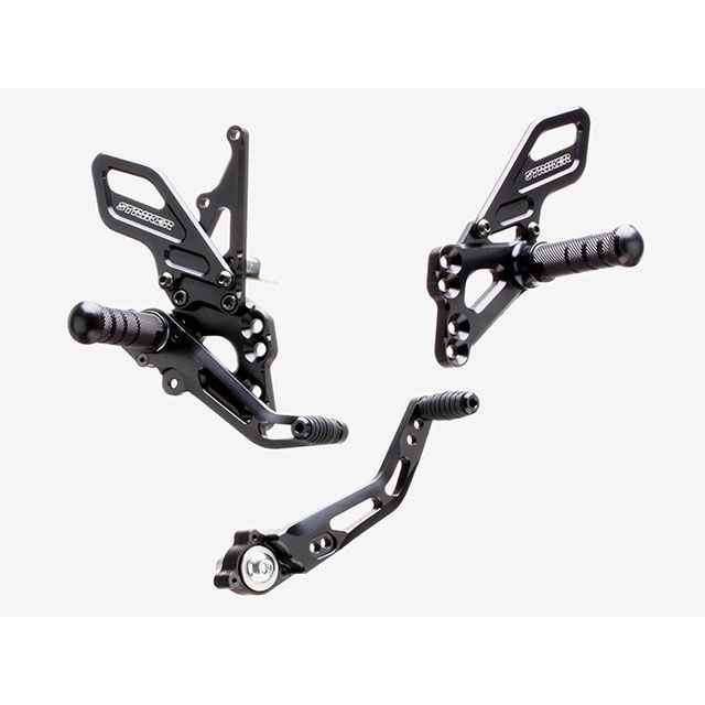 STRIKER スペシャルステップキット 6ポジション（ブラック） SS-AA2105B2 ストライカー バックステップ関連パーツ GSX-R1000 GSX-R600/750｜パークアップ 店