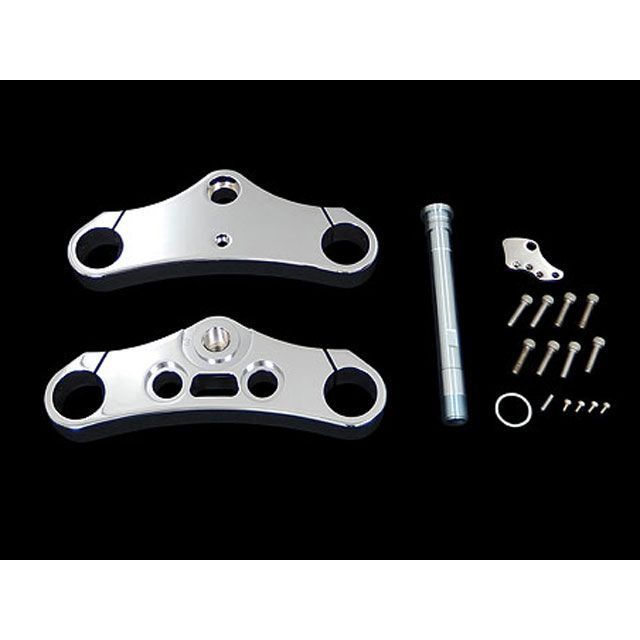 Neofactory 3°レイク ビレットトリプルツリー 49mmフォークFXDWG用 カラー クローム ・014019 メーカー在庫あり ネオファクトリー フロントフォーク関連パーツ FXDWG