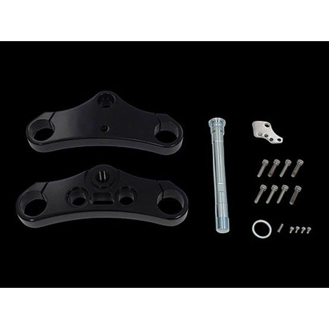 Neofactory 5°レイク ビレットトリプルツリー 49mmフォークFXDWG用 カラー ブラック ・014024 メーカー在庫あり ネオファクトリー フロントフォーク関連パーツ FXDWG