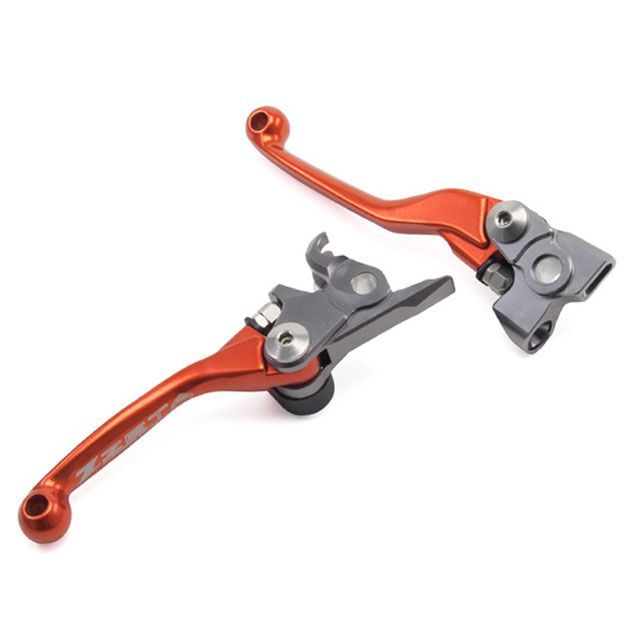 ZETA ピボットレバーセット FP 3フィンガー カラー オレンジ F5094 メーカー在庫あり ジータ レバー 250～530SX / EXC TC / TE / 250～511｜パークアップ 店