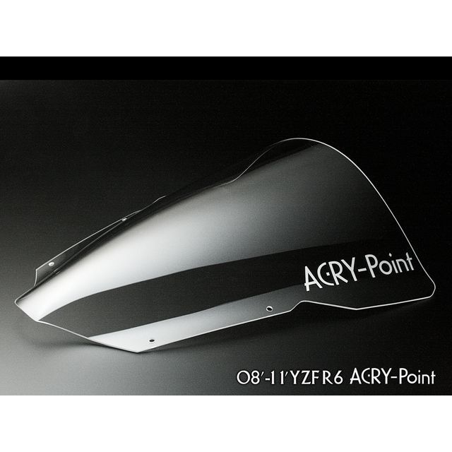 ACRY-Point YZF-R6 2008-2016用スクリーン レーシング（クリア） 120220 アクリポイント スクリーン関連パーツ YZF-R6