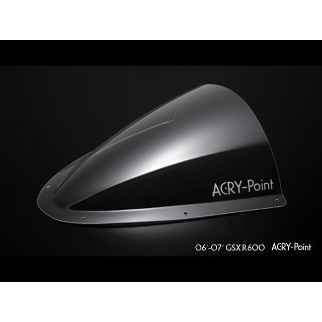 ACRY-Point GSX-R600 2006-2007用スクリーン レーシング（クリア） 130010 アクリポイント スクリーン関連パーツ GSX-R600