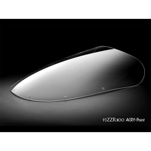 ACRY-Point ZZR1100 1993～用スクリーン ストリート（クリア） 140121 アクリポイント スクリーン関連パーツ ZZR1100｜パークアップ 店