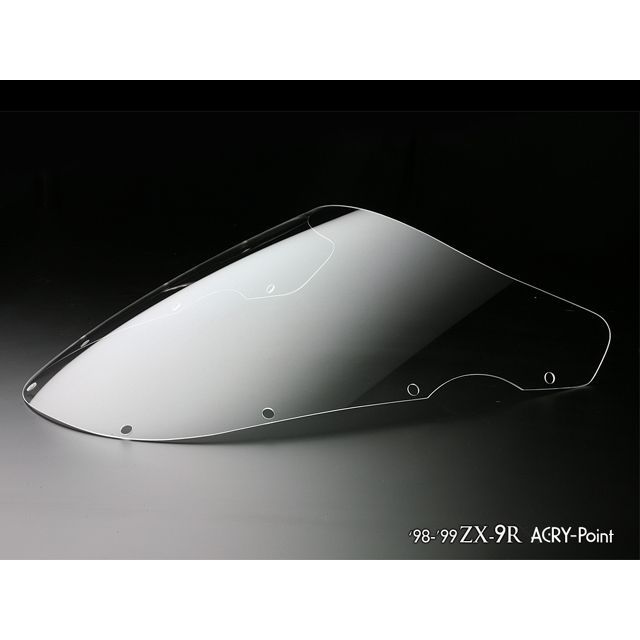ACRY-Point ZX-9R 1998-1999用スクリーン ストリート（クリア） 140131 アクリポイント スクリーン関連パーツ ZX-9R