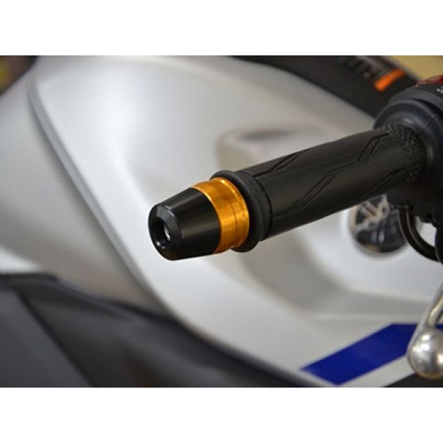 AGRAS バーエンド 2ピースタイプ カラー シルバー/ホワイト 301-277-000SW アグラス ハンドル関連パーツ MT-25