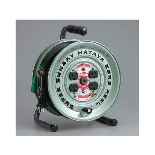 HATAYA GV-301KS スーパーサンデーリール 接地付（VCT・30M） GV-301KS ハタヤ メンテナンスグッズ