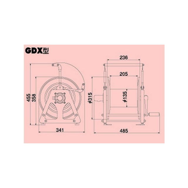 HATAYA GDX-0 ガスリール（本体のみ） GDX-0 ハタヤ 作業場工具