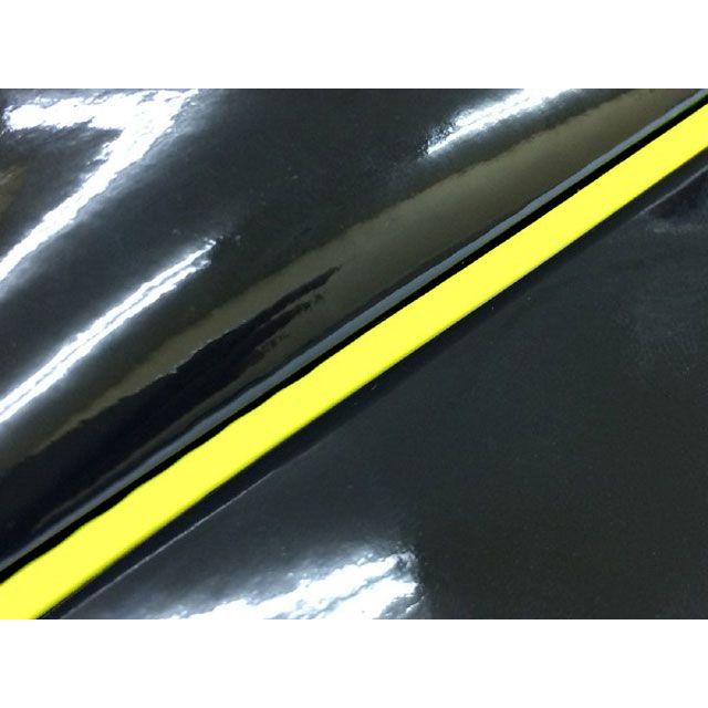 Grondement W650(99年 EJ650A1/C1) 国産シートカバー 張替 エナメルブラック ライン - 仕様 黄パイピング GH5556KC550P100 グロンドマン シート関連パーツ W650|パークアップ 店
