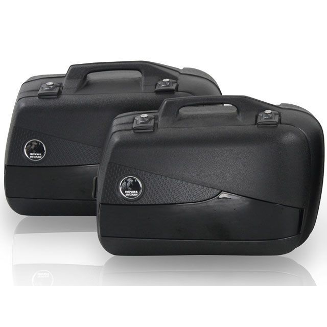 HEPCO＆BECKER JUNIOR FLASH サイドケース 30 左右セット カラー ブラック/ブラック 610233-0011 ヘプコ＆ベッカー ツーリング用ボックス