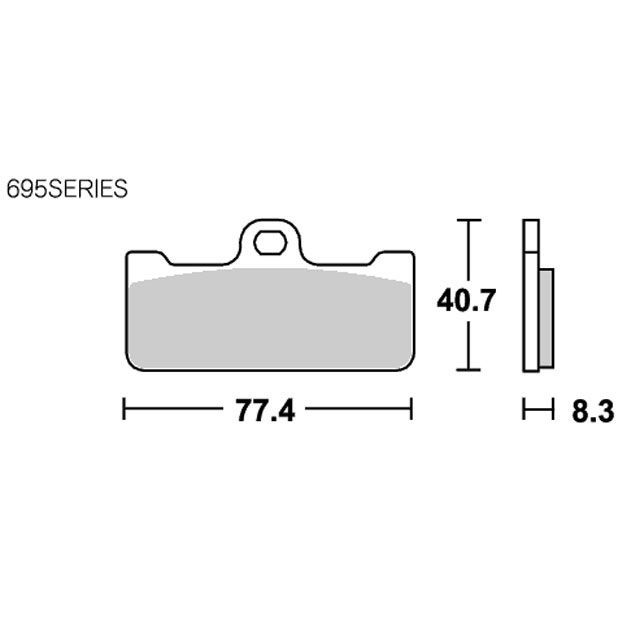 SBS ブレーキパッド 695RQ レーシング（カーボン） 777-0695080 メーカー在庫あり エスビーエス ブレーキパッド 汎用