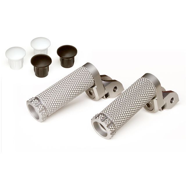 MotoCRAZY SBKアルミステップM-8Pキット 21mm（8ポジション） カラー ホワイト SSD-K03WT モトクレイジー ステップ