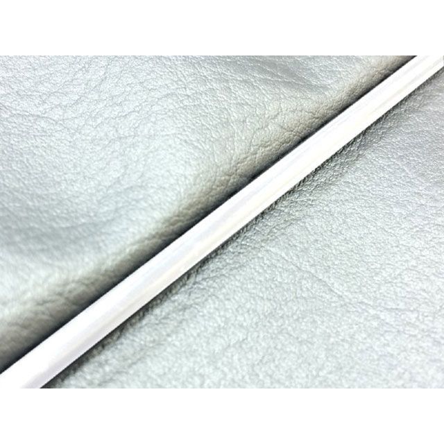 Grondement W650（99年 EJ650A1/C1） 国産シートカバー 張替 シルバー ライン - 仕様 白パイピング GH5556KC540P20 グロンドマン シート関連パーツ W650