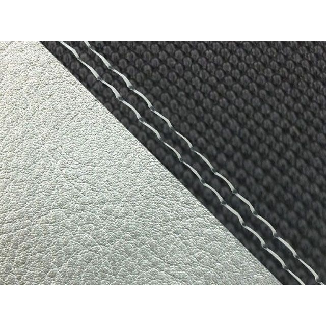 Grondement W650（99年 EJ650A1/C1） 国産シートカバー 張替 スベラーヌブラック ライン シルバーライン 仕様 透明ダブルステッチ GH5557KC4654SW0 グロンドマン シート関連パーツ W650｜パークアップ 店