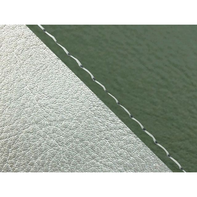 Grondement W650（99年 EJ650A1/C1） 国産シートカバー 張替 ダークグリーン ライン シルバーライン 仕様 透明ステッチ GH5557KC3054S0 グロンドマン シート関連パーツ W650