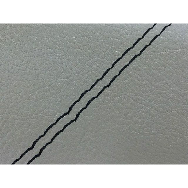 Grondement W650(99年 EJ650A1/C1) 国産シートカバー 張替 ダークグレー ライン - 仕様 黒ダブルステッチ GH5556KC510SW10 グロンドマン シート関連パーツ W650|パークアップ 店