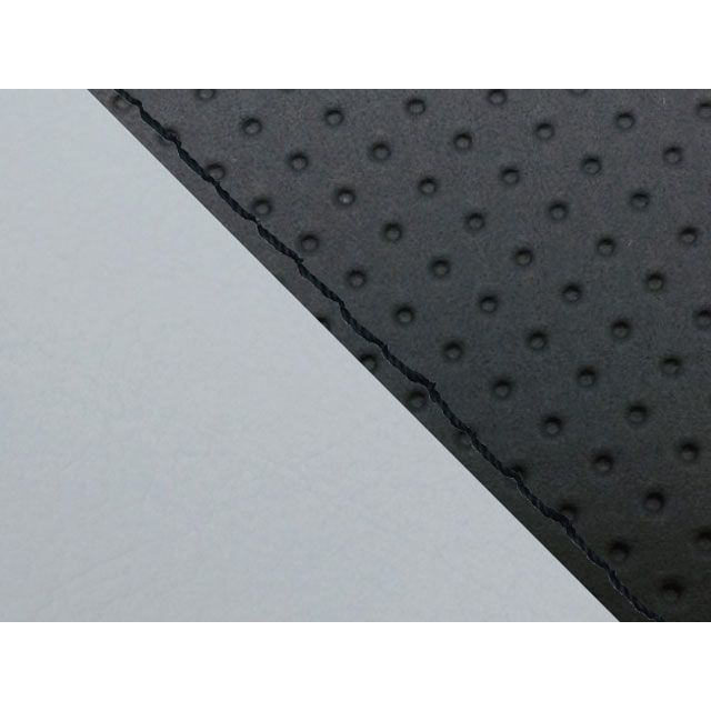 Grondement W650（99年 EJ650A1/C1） 国産シートカバー 張替 フルエンボスブラック ライン グレーライン 仕様 黒ステッチ GH5557KC427S10 グロンドマン シート関連パーツ W650