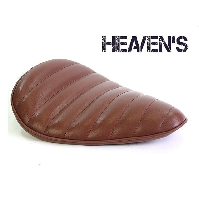 【メーカー直送】HEAVEN’S ソロシート デラックスワイド カラー ブラウン タイプ タックロール H-BR-C ヘブンズ シート関連パーツ 汎用