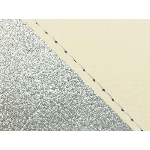 Grondement W650(99年 EJ650A1/C1) 国産シートカバー 張替 ベージュ ライン シルバーライン 仕様 透明ステッチ GH5557KC3354S0 グロンドマン シート関連パーツ W650|パークアップ 店