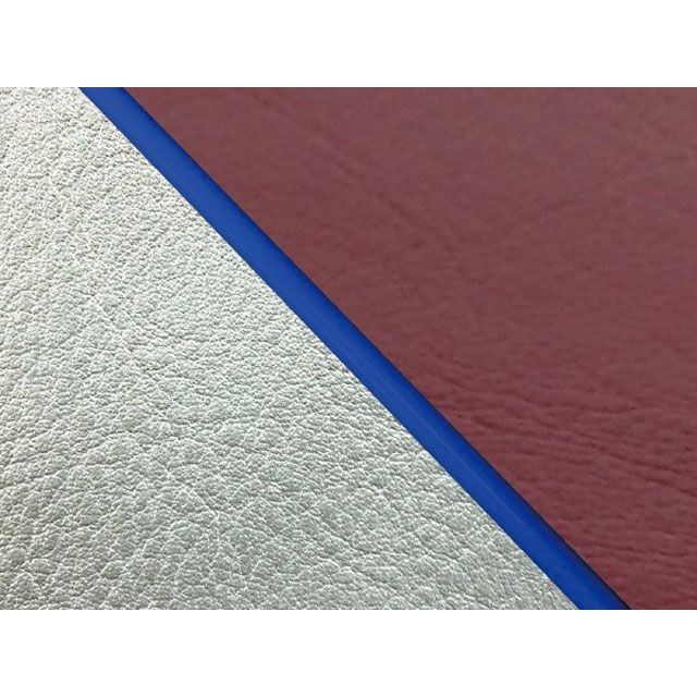 Grondement W650（99年 EJ650A1/C1） 国産シートカバー 張替 ワインレッド ライン シルバーライン 仕様 青パイピング GH5557KC3554P50 グロンドマン シート関連パーツ W650