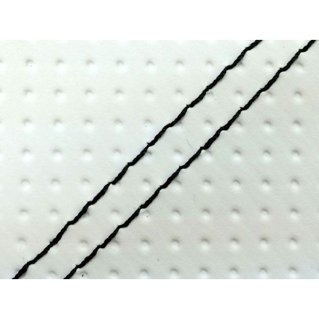 Grondement W650（99年 EJ650A1/C1） 国産シートカバー 張替 白 ライン - 仕様 黒ダブルステッチ GH5556KC20SW10 グロンドマン シート関連パーツ W650｜パークアップ 店