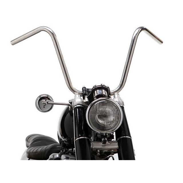Motor Rock 69バー チョッパースタイル 1インチ 仕様 ディンプル付き カラー ヘアライン MR-HC009I モーターロック ハンドル関連パーツ 汎用
