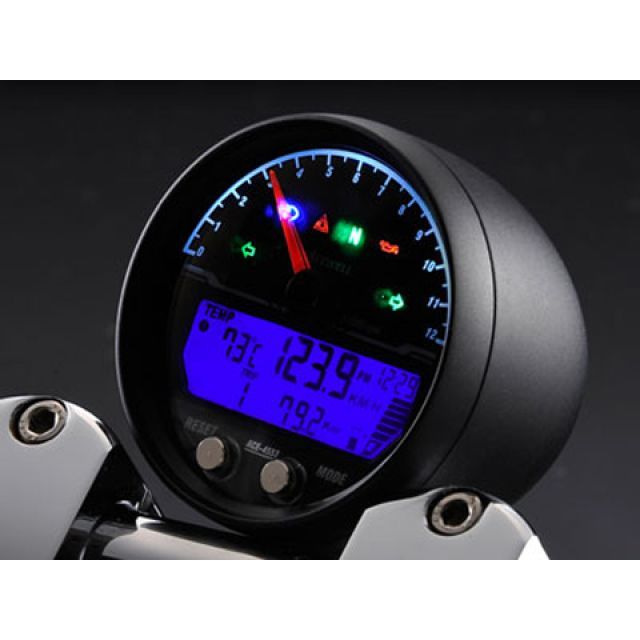 ACE WELL ACE-4653 多機能デジタルメーター（回転数 15000rpm） カラー メッキ ACE-4653CP エースウェル スピードメーター