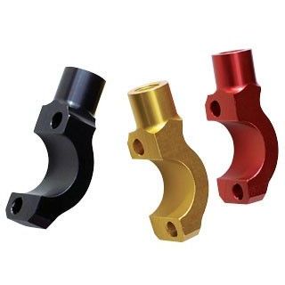 BERINGER ミラーホルダー クラッチ側 M10 正ネジ 22.2mmハンドル用 カラー レッド MDC7-R ベルリンガー ミラー関連パーツ 汎用