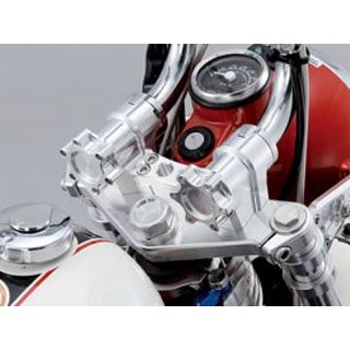 SHIFTUP ビレットハンドルブラケット(メッキ) 205030 メーカー在庫あり シフトアップ ハンドル周辺パーツ モンキー|パークアップ 店