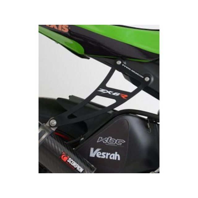 R&G エキゾーストハンガー（ブラック） リアフットプレート付属 RG-EH0043BKA アールアンドジー その他マフラーパーツ ZX-6R 636 ZX-6R/RR｜パークアップ 店