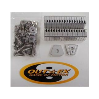 OUTEX スポークブースター カラー クリアーアルマイト 適合 YZ250F/450F/WR250F/450F/250R用(前後共通) SB-36-CLEAR アウテックス ハブ・スポーク・シャフト