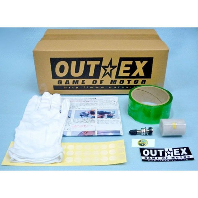 OUTEX クリアー チューブレスキット リア 15×4.50 MT R-50DS アウテックス その他ホイール ドラッグスタークラシック1100