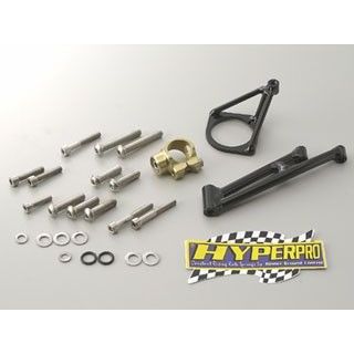 HYPERPRO ステアリングダンパーステーセット（STEEL/ブラック＆CNC/ゴールド） 22111016 ハイパープロ ステアリングダンパー CBR600F3