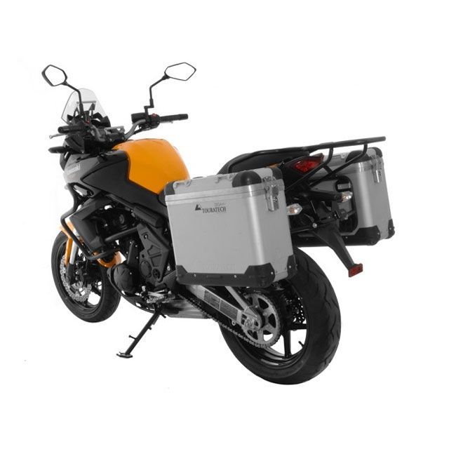 TOURATECH ZEGA-PRO「And-S」アルミニウムパニアシステム 31＋31L Kawasaki Versys 650（2012-）/ブラックフレーム tt_01-408-5751-0 ツアラテック ツーリング用バッグ｜パークアップ 店