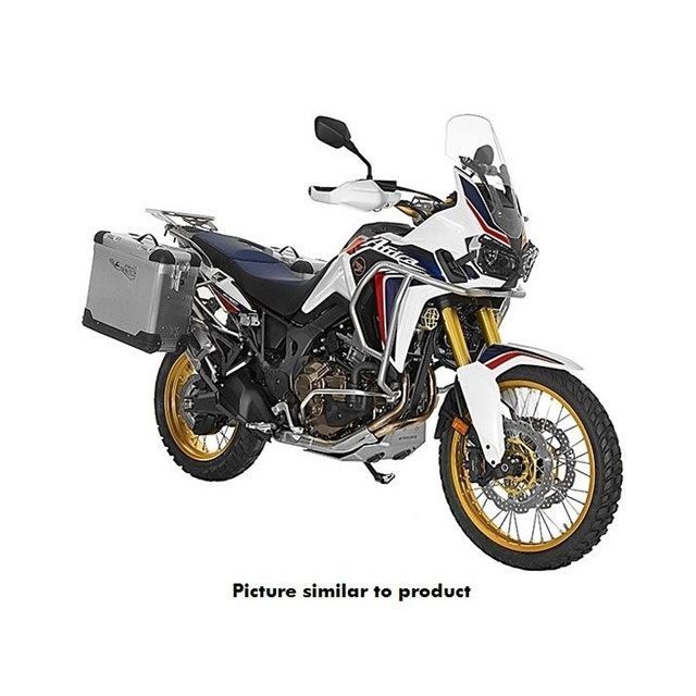TOURATECH ZEGA Pro 『アルミ無塗装』 【38L＋45L】 アルミパニアシステム Honda CRF1000L Africa Twin 【ブラックフレーム】 tt_01-402-5785-0 ツアラテック ツーリング用バッグ｜パークアップ 店