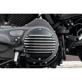 FORK ダービーカバー 6穴 7フィン スポーツスター（04～） カラー ブラック ・1173-01B フォーク ドレスアップ・カバー Sportster