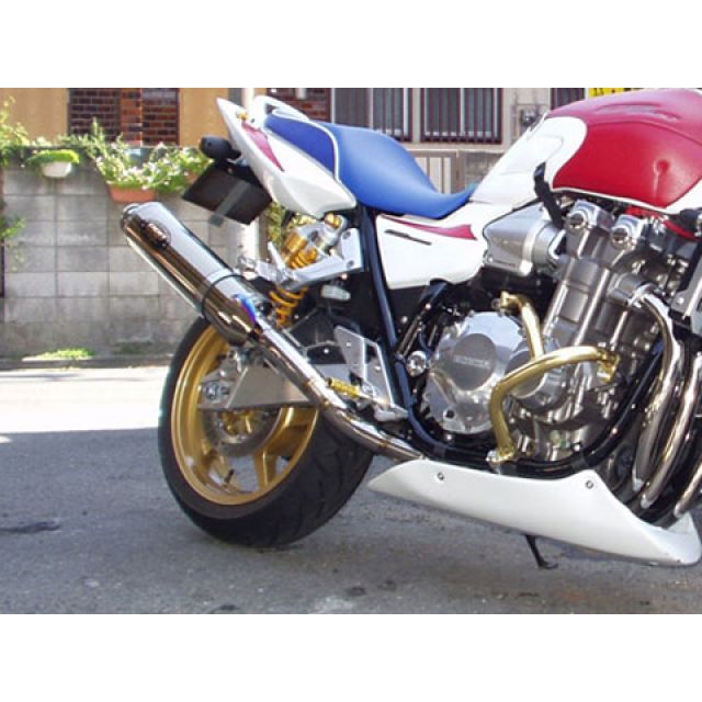 PRO Drag CB1300SF用 ファイアーブルーフルエキゾースト 仕様 メタルチタンサイレンサーマフラー プロドラッグ マフラー本体 CB1300SF|パークアップ 店