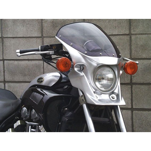 CHIC DESIGN ハイグレード・ビキニカウル マスカロード カウルカラー ニューシルバーダスト スクリーンカラー スモーク MQ26-NSV/2 シックデザイン カウル・エアロ Vmax 1200｜パークアップ 店